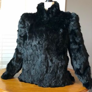Vintage Sergio Valente genuine rabbit fur